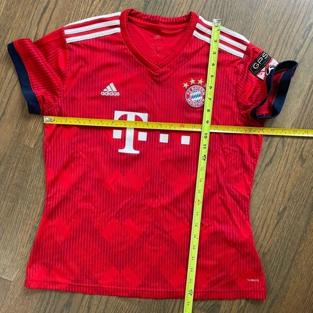 Adidas UEC FC Bayern Munich Home GPS Adult Soccer Jersey (Red) Large - Picture 8 of 11